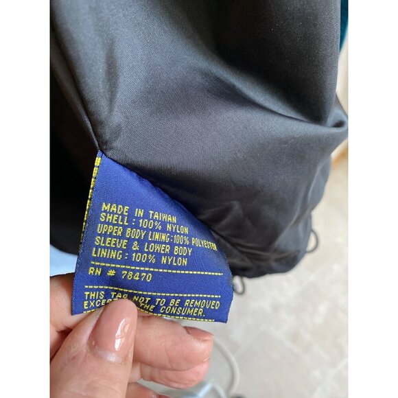 VINTAGE 80'S MEN'S FIELD & STREAM BLACK WINDBREAKER JACKET SZ 2XLT - Picture 8 of 13